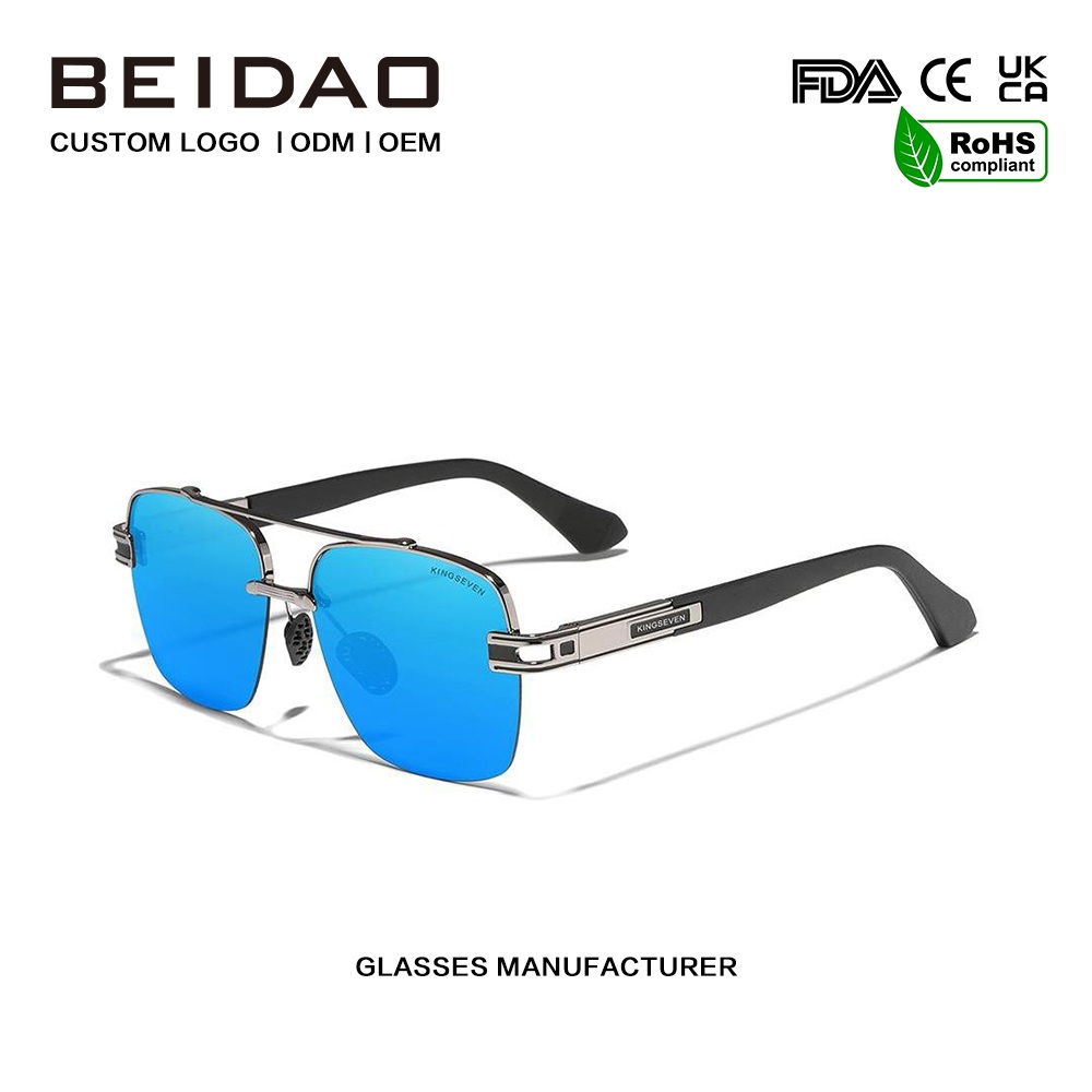 Kemewahan untuk Pria Kacamata Hitam Terpolarisasi Retro Berwarna-warni