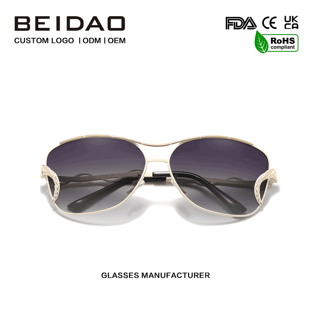 Kacamata Hitam Perlindungan UV400 Gradien Pelek Penuh Besar Modern